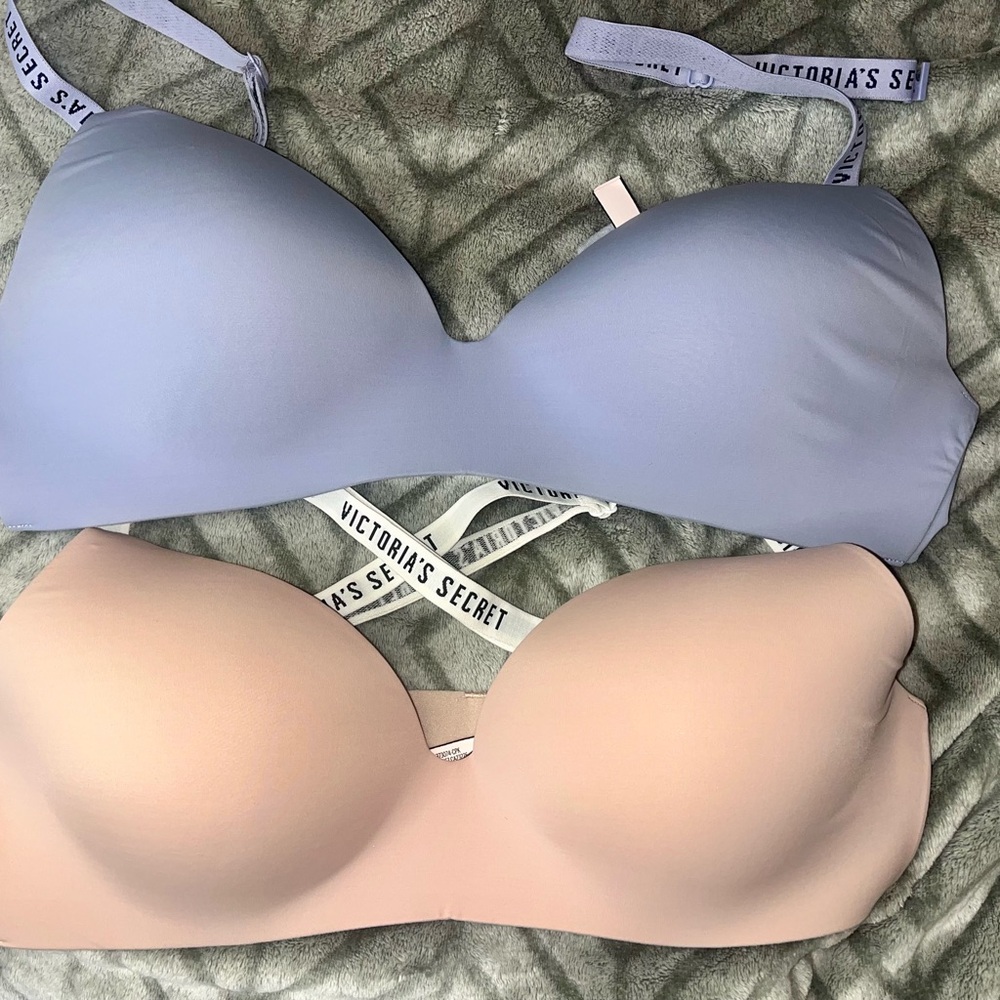 Victoria's Secret Bra Set - Lavender and Peach NWOT wire free